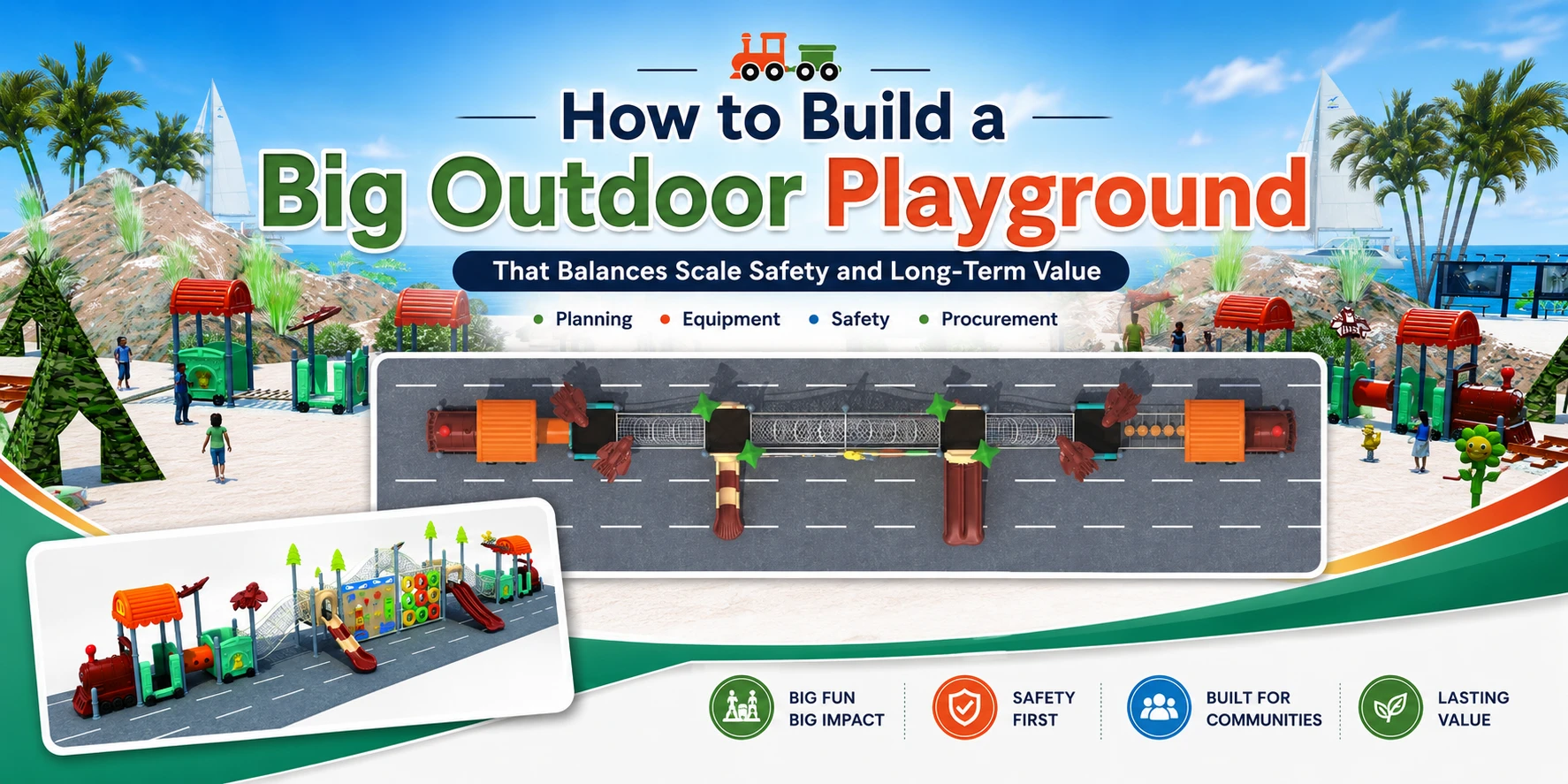 How to Build a Big Outdoor Playground That Balances Scale Safety and Long-Term Value