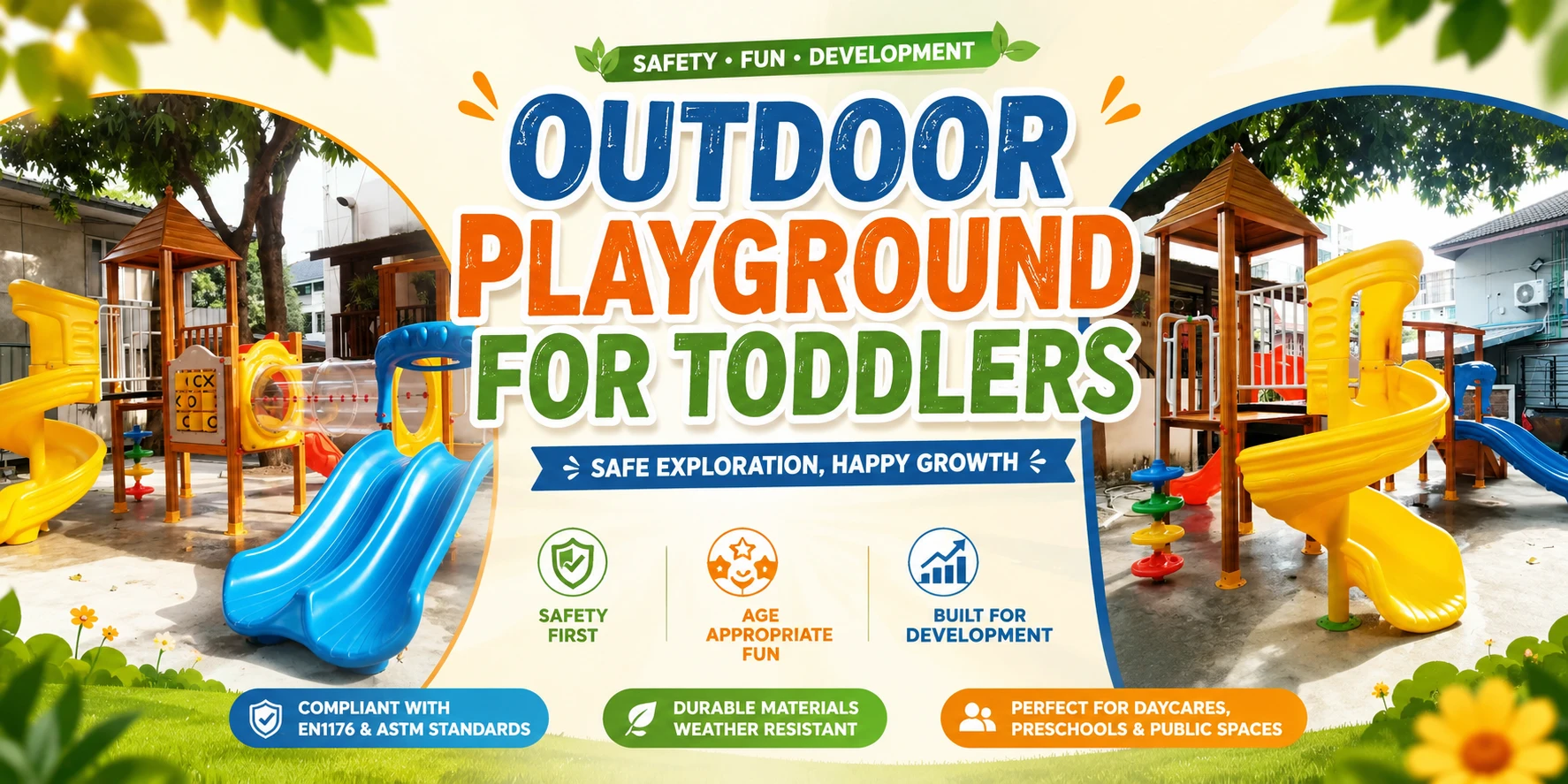 Outdoor Playground for Toddlers Built for Safer First Adventures