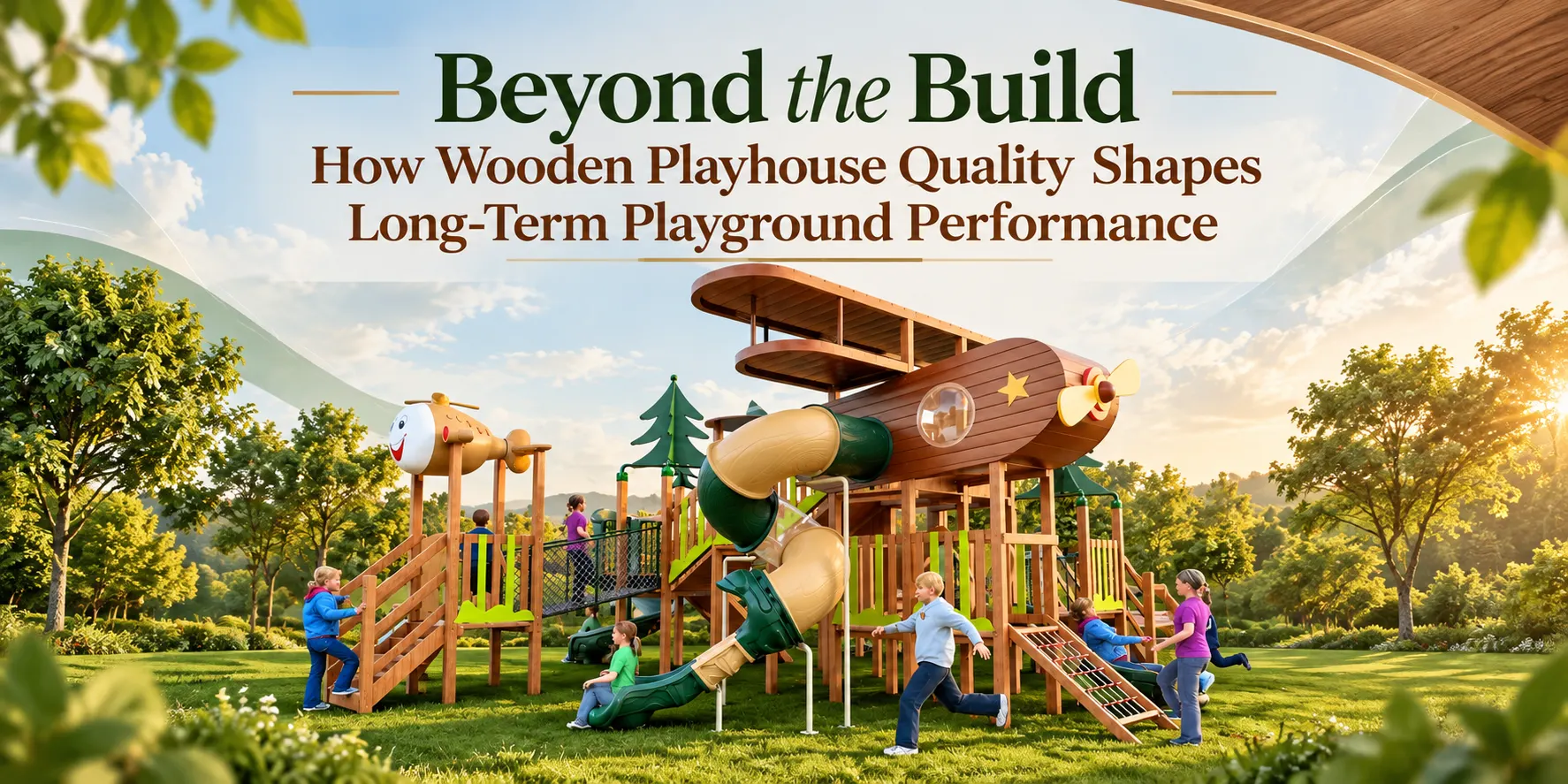 Beyond the Build How Wooden Playhouse Quality Shapes Long-Term Playground Performance