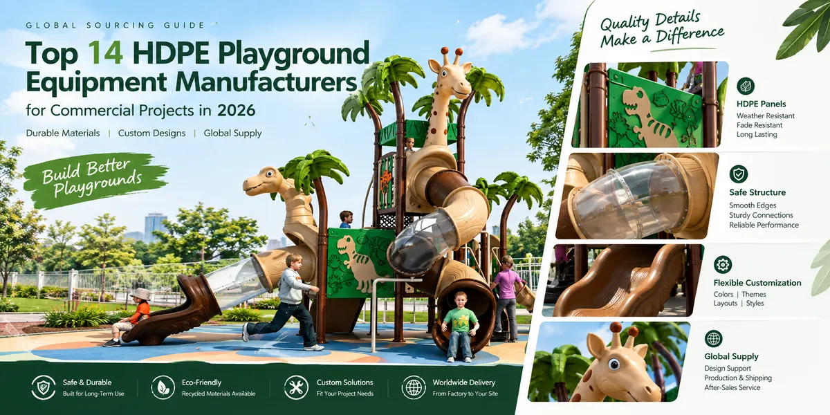 Top 14 HDPE Playground Equipment Manufacturers Worldwide for Commercial Projects in 2026
